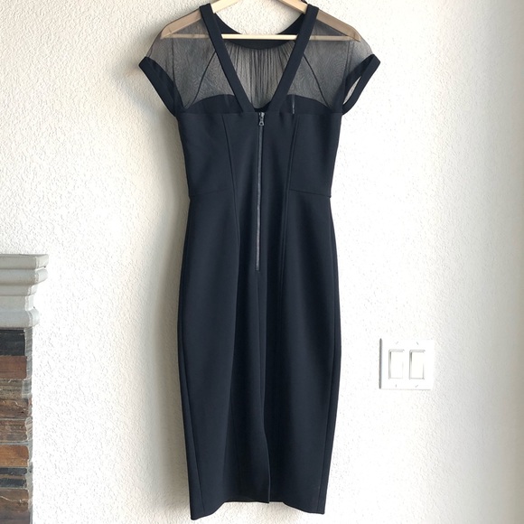 Maggy London Illusion Midi Dress (only worn once) - Picture 3 of 8